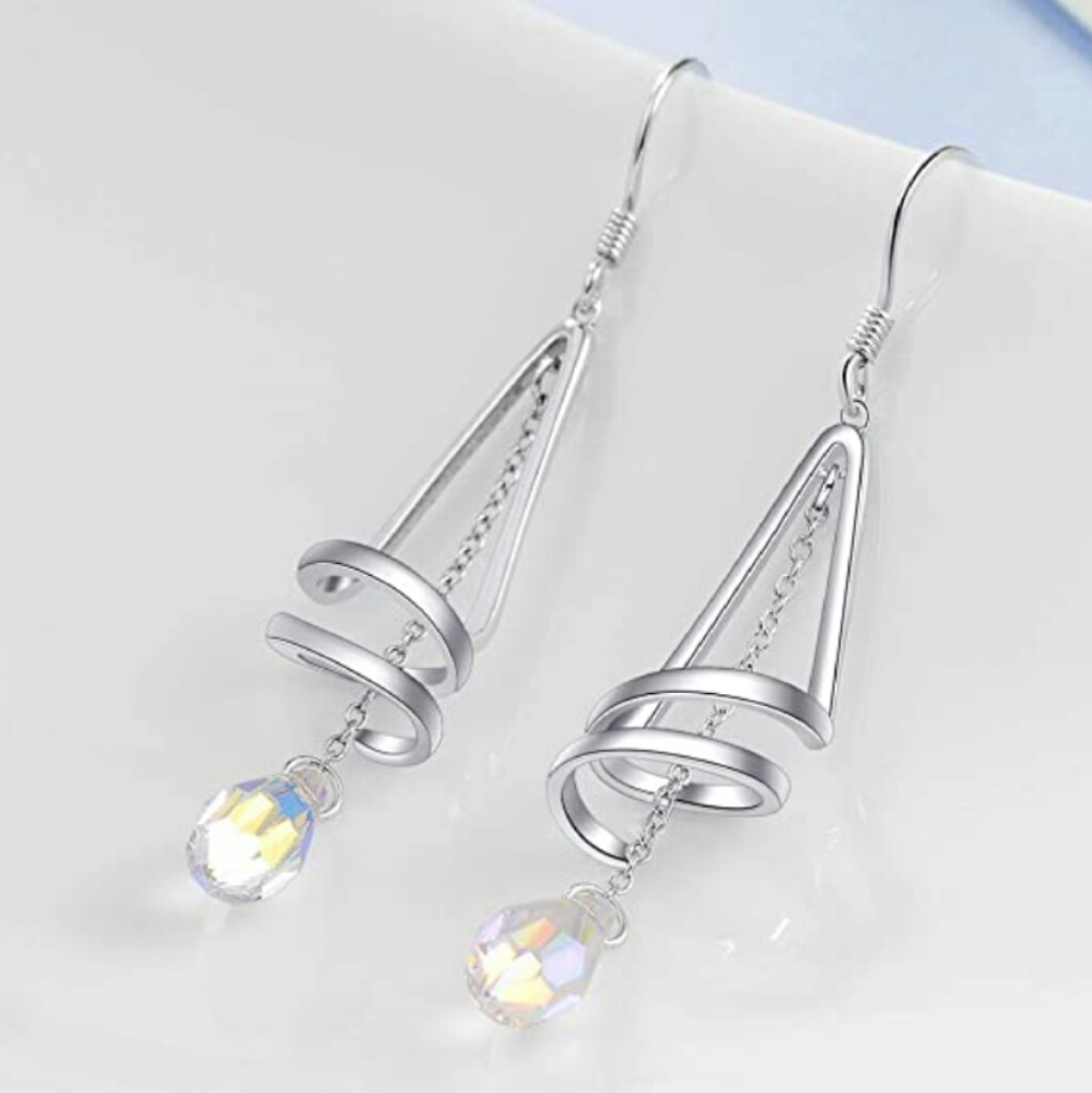 NEW S925 Prism Swarovski Element Earrings - Picture 3 of 8